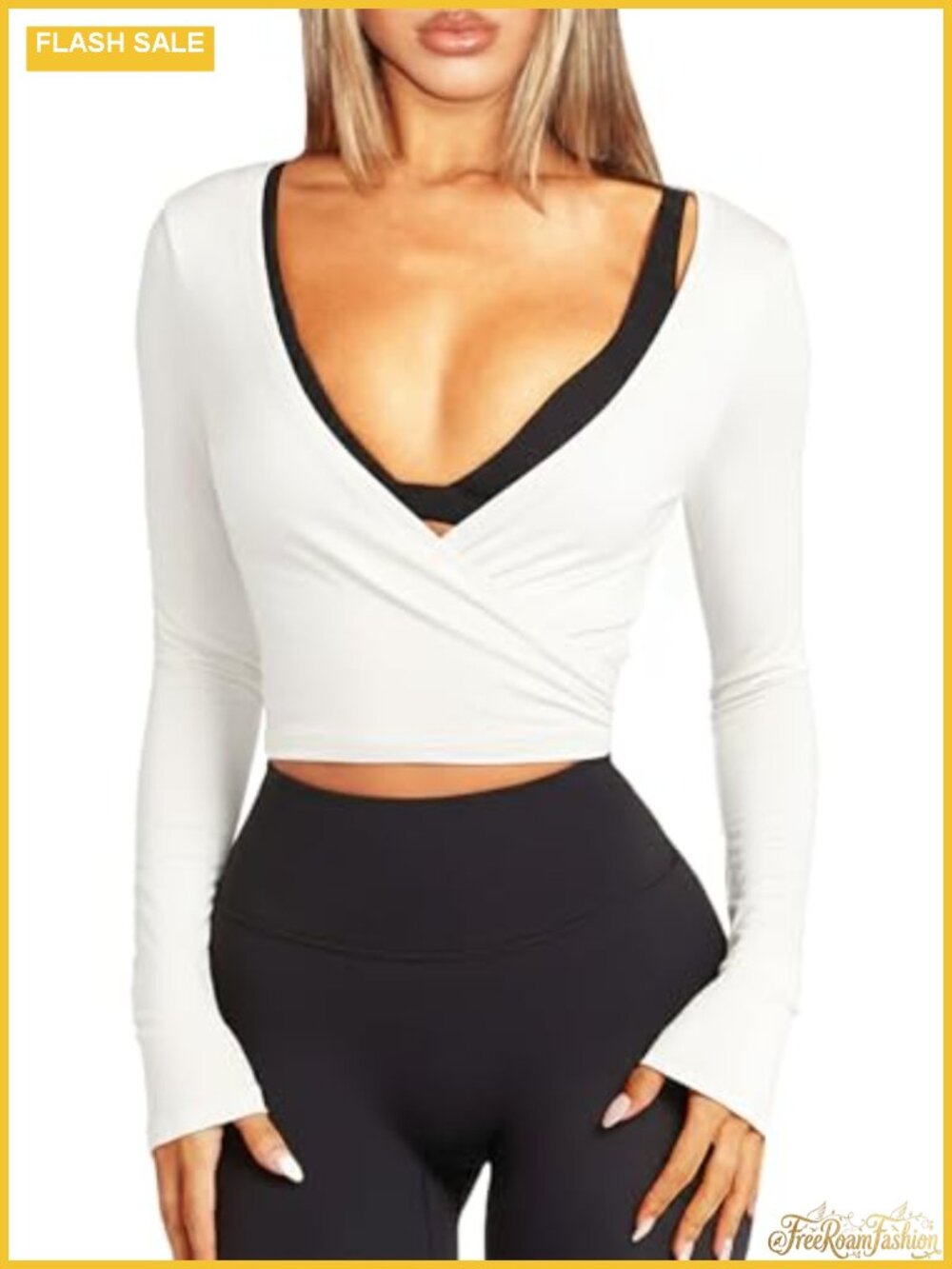 Long Sleeve Wrap Cardigan for Yoga Pilates Dance Athletic Tie Front Lightweight